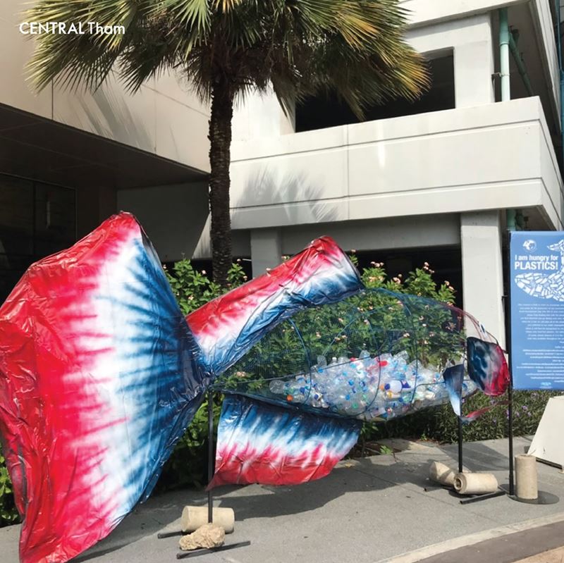 Centara Marks Important Environmental Events with  Beachfront Campaign and Plastic-hungry Sea Life Creatures