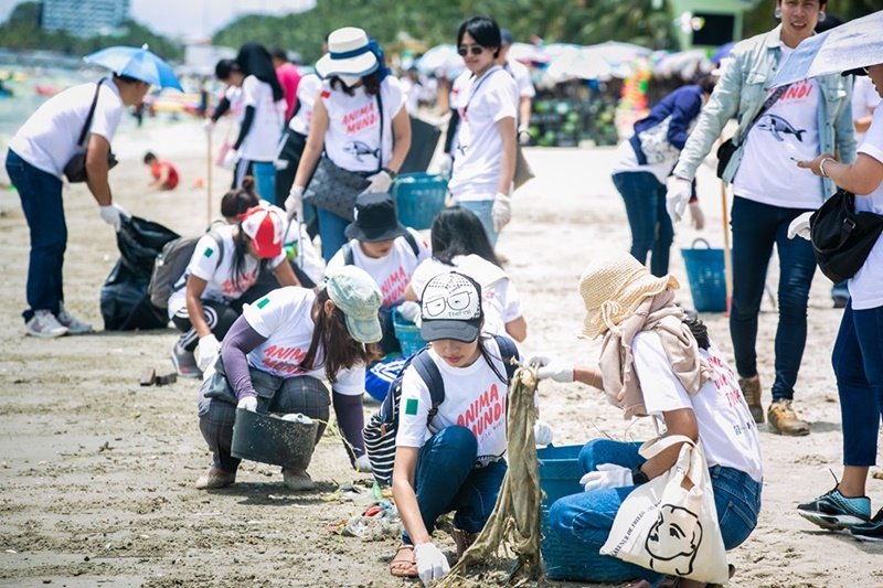 เซ็นทรัล เอ็มบาสซี จับมือ เหล่าองค์กรพิทักษ์สิ่งแวดล้อมร่วมเก็บและคัดแยกขยะพลาสติก ณ ชายหาดบางแสน เพื่อเพิ่มมูลค่าให้เป็นได้มากกว่าขยะเหลือทิ้ง