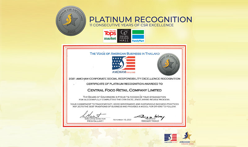 Central Food Retail wins a Corporate Social Responsibility (CSR) Excellence Award for 11th consecutive year