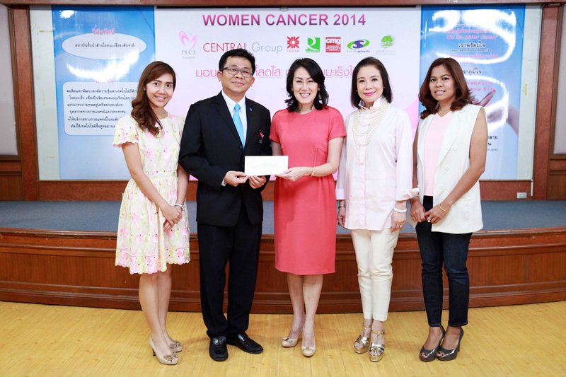 Central Group and affiliates support women cancer patients by offering mobile ultrasound units and human hair wigs through Women Cancer Project to Thanyarak Breast Foundation and Chemotherapy and Blood Transfusion Unit, Siriraj Hospital