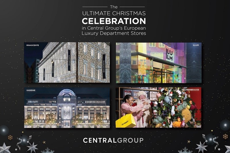 The Ultimate Christmas Celebrations are at  Central Group’s European Luxury Department Stores