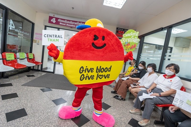 “เซ็นทรัล ทำ” ชวนแบ่งปันโลหิต เดินหน้าต่อยอดโครงการ “Central Tham Give Blood Give Love - รวมพลังทำดี บริจาคโลหิต”  ส่งต่อแล้ว 200 ล้านซีซี ช่วยต่อลมหายใจ 1.5 ล้านคน